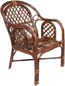 IRA Brown Chair Made Of Rattan & Wicker - IRA Furniture