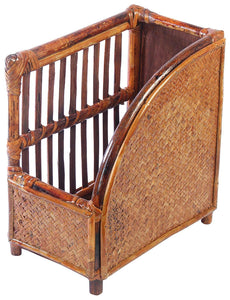 IRA Brown Bookcase Made of Rattan & Wicker - IRA Furniture
