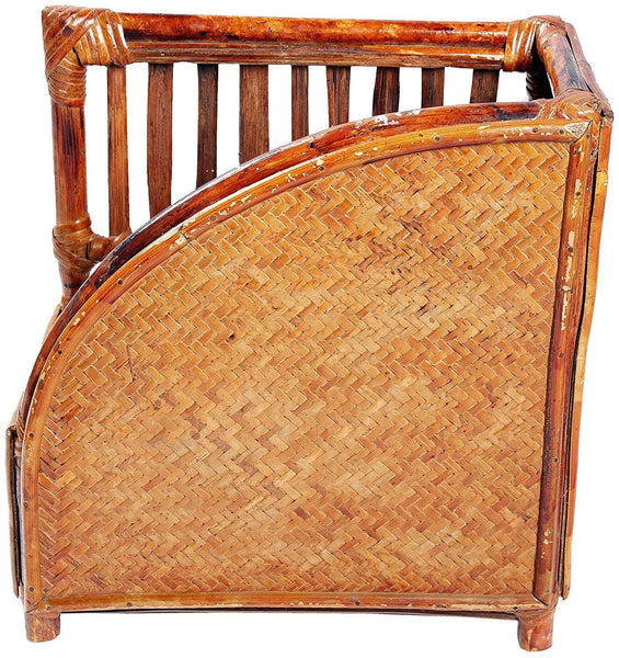 IRA Brown Bookcase Made of Rattan & Wicker - IRA Furniture