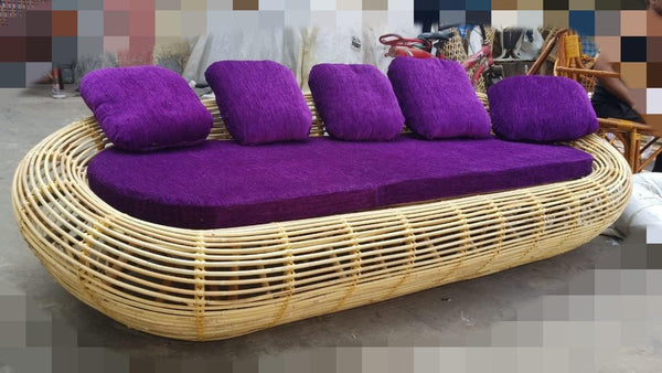 3-Seater Sofa with Cushions and Side Tables | Comfortable Living Room Sofa Set | Modern Sofa with Cushions for Home and Office | Stylish Sofa with Side Tables