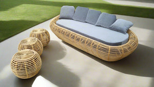 3-Seater Sofa with Cushions and Side Tables | Comfortable Living Room Sofa Set | Modern Sofa with Cushions for Home and Office | Stylish Sofa with Side Tables