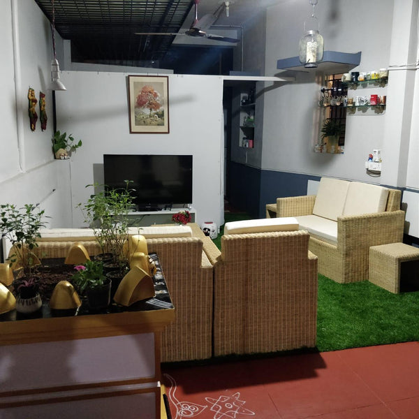 IRA Wicker Rattan Sofa Sets (Natural)