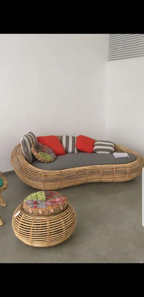 3-Seater Sofa with Cushions and Side Tables | Comfortable Living Room Sofa Set | Modern Sofa with Cushions for Home and Office | Stylish Sofa with Side Tables