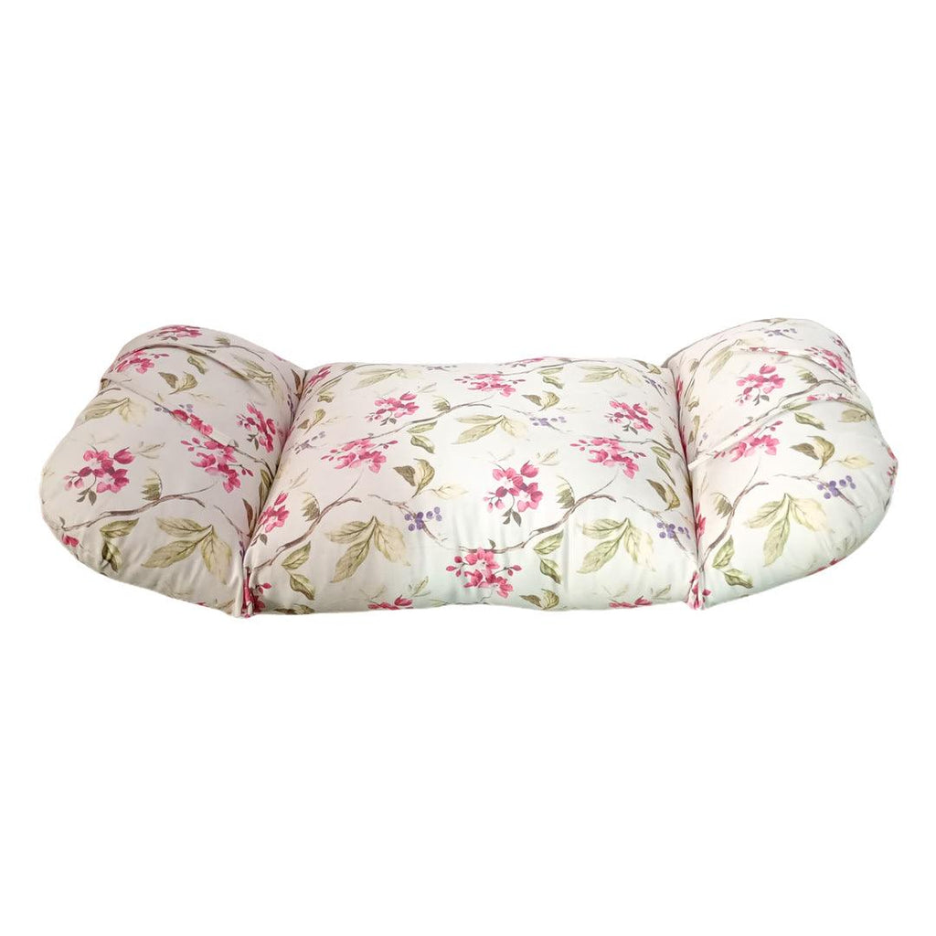 Pink floral chair deals cushions