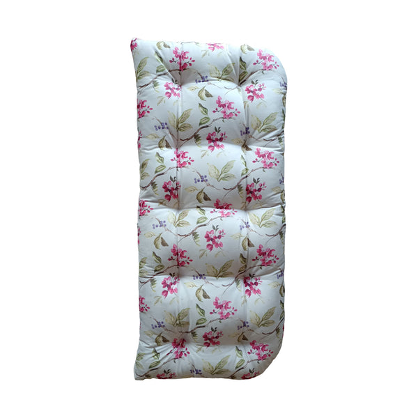 IRA Pillow Perfect Outdoor/Indoor Pom Play Peachtini Tufted Loveseat Cushion