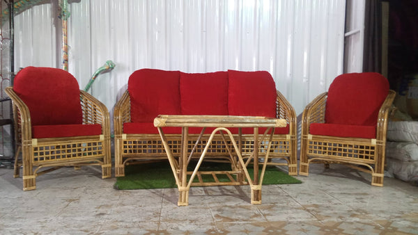 IRA Amour Trun Cane Sofa, Red